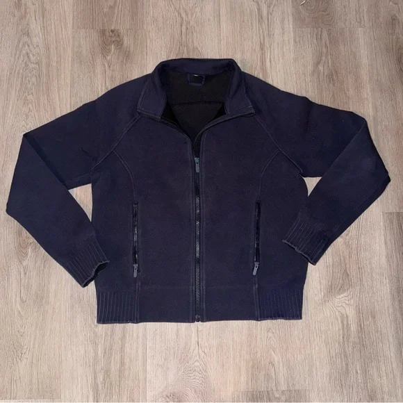 LULULEMON Mock Neck Full Zip, Navy - Picture 1 of 6